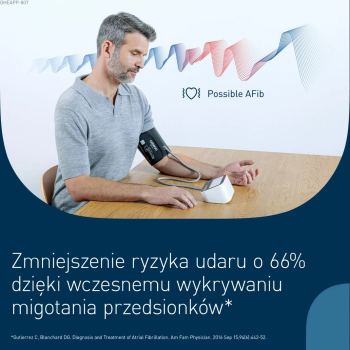 Ciśnieniomierz Omron M4 CONNECT AFib Migotanie przedsionków